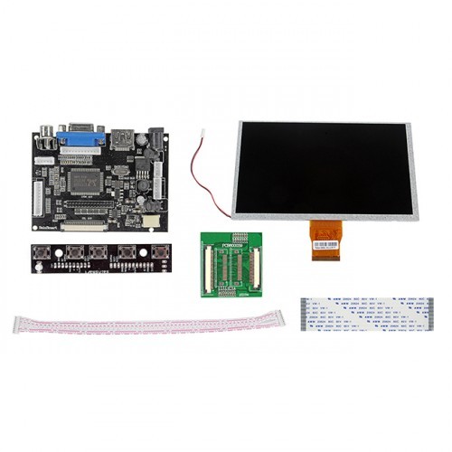 HDMI/VGA Digital 9" 9 Inch 1024x600 LCD+Driver Board for Raspberry Pi