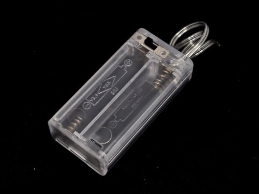 2 x AA Battery Holder with On/Off Switch and Slider Cover