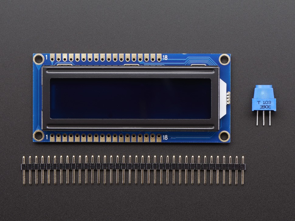 RGB backlight negative LCD 16x2 + extras
