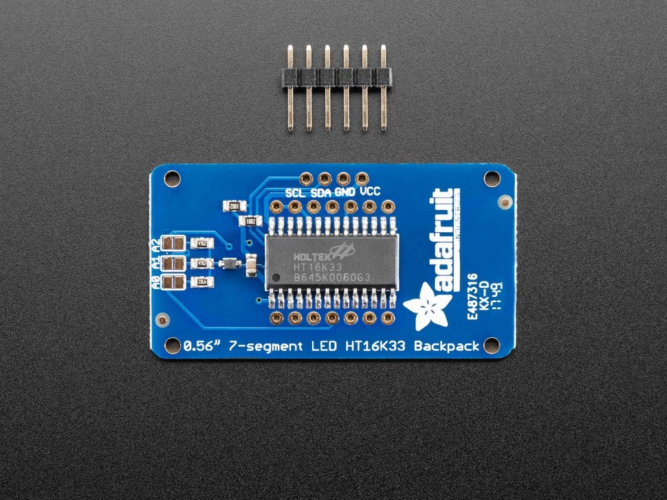 7-Segment LED Matrix Backpack