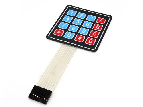 Sealed Membrane 4*4 button pad with sticker