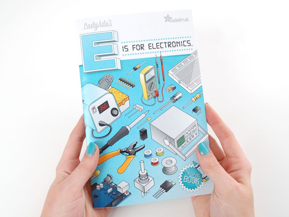 Coloring book - "Ladyada's E is for electronics"
