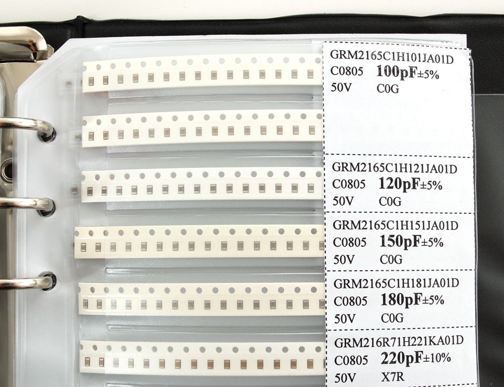 SMT/SMD 0805 Resistor and Capacitor Book - 3725 pieces