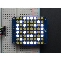 Small 1.2" 8x8 Ultra Bright White LED Matrix + Backpack