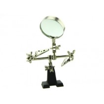 Third-hand Tool With Magnifying Glass