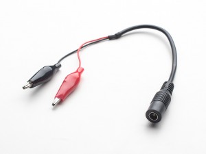 2.1mm DC Barrel Jack to Alligator Clips
