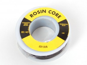 Mini Solder spool - 60/40 lead rosin-core solder 0.031" diameter - 100g