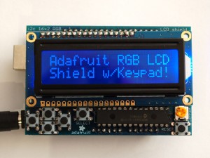 RGB LCD Shield Kit w/ 16x2 Character Display - Only 2 pins used!