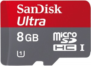Sandisk 8GB Ultra Class 10 microSDHC Card